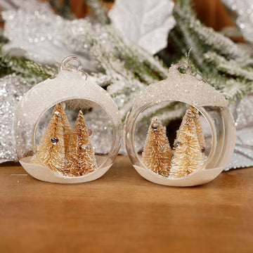 3Inch Glass Ball Tree Ornament