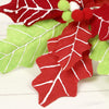 19in Red Green Poinsettia - Christmas Place