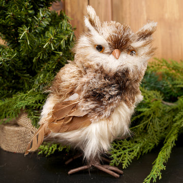 9.5Inch Natural Owl