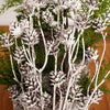 24 inches length Snowy White Pinecone Bush Christmas Decor - Christmas Place