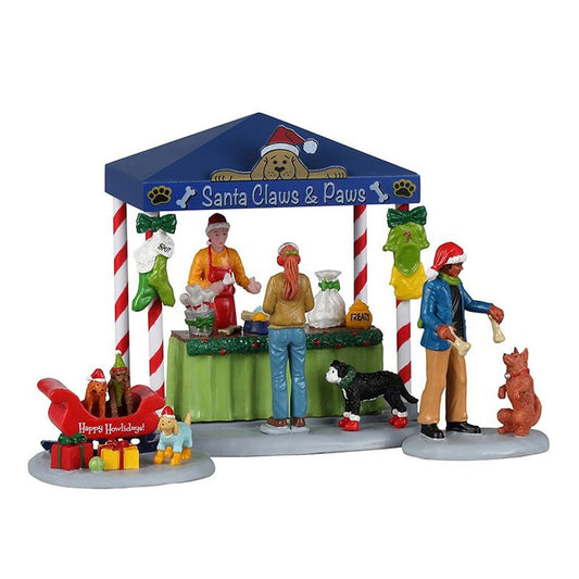 Santa Claws and Paws Set Of 3 - Christmas Place