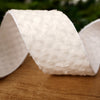 White Wool Waffle Ribbon - Christmas Place
