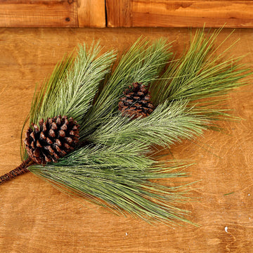 Green Glitter Pine Spray - Christmas Place