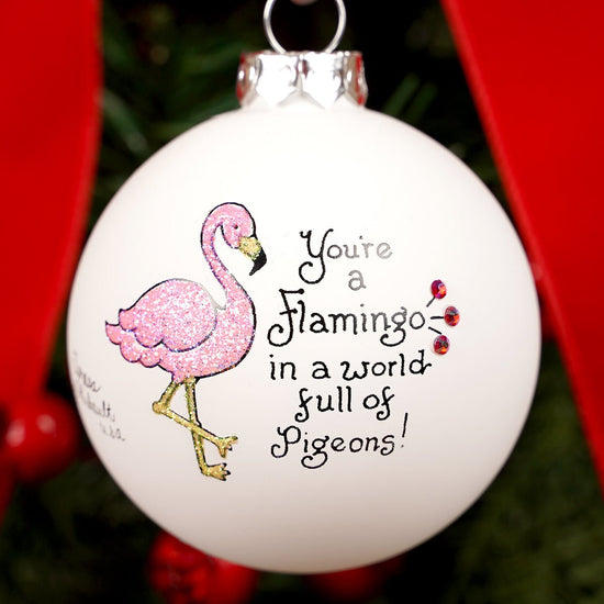 Flamingo Friendship Christmas Ornament - Christmas Place