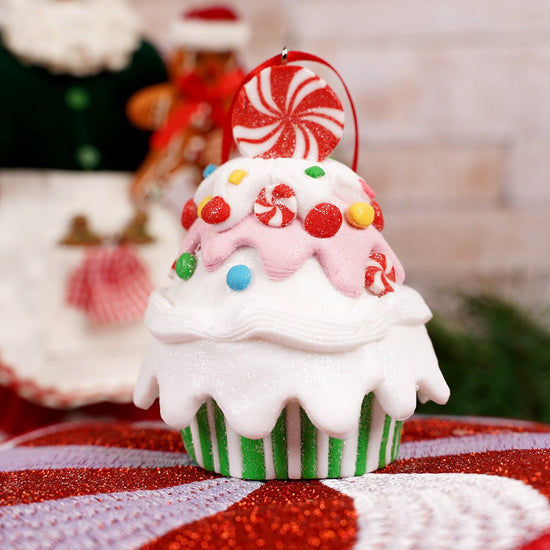 CLAY DOUGH CUPCAKE ORNAMENT/3 - Christmas Place