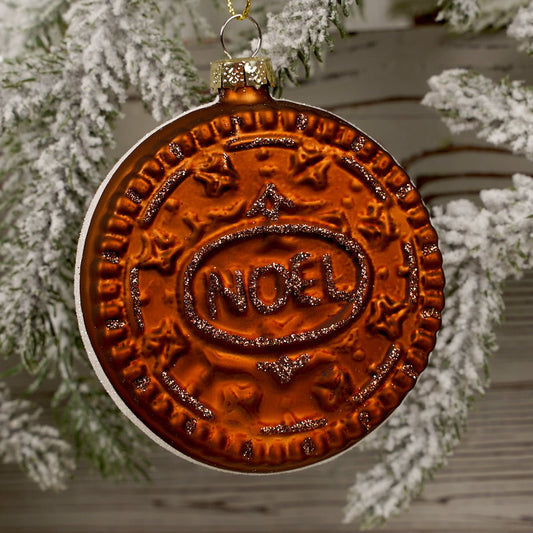 Glass Noel Cookie Christmas Ornament - Christmas Place