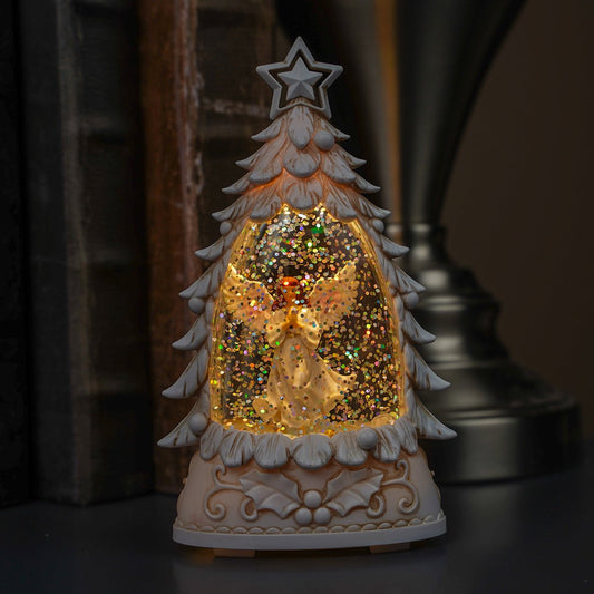 LED Angel In Tree Water Lantern - Christmas Place
