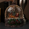 LED Santa Pine Scene Water Globe - Christmas Place