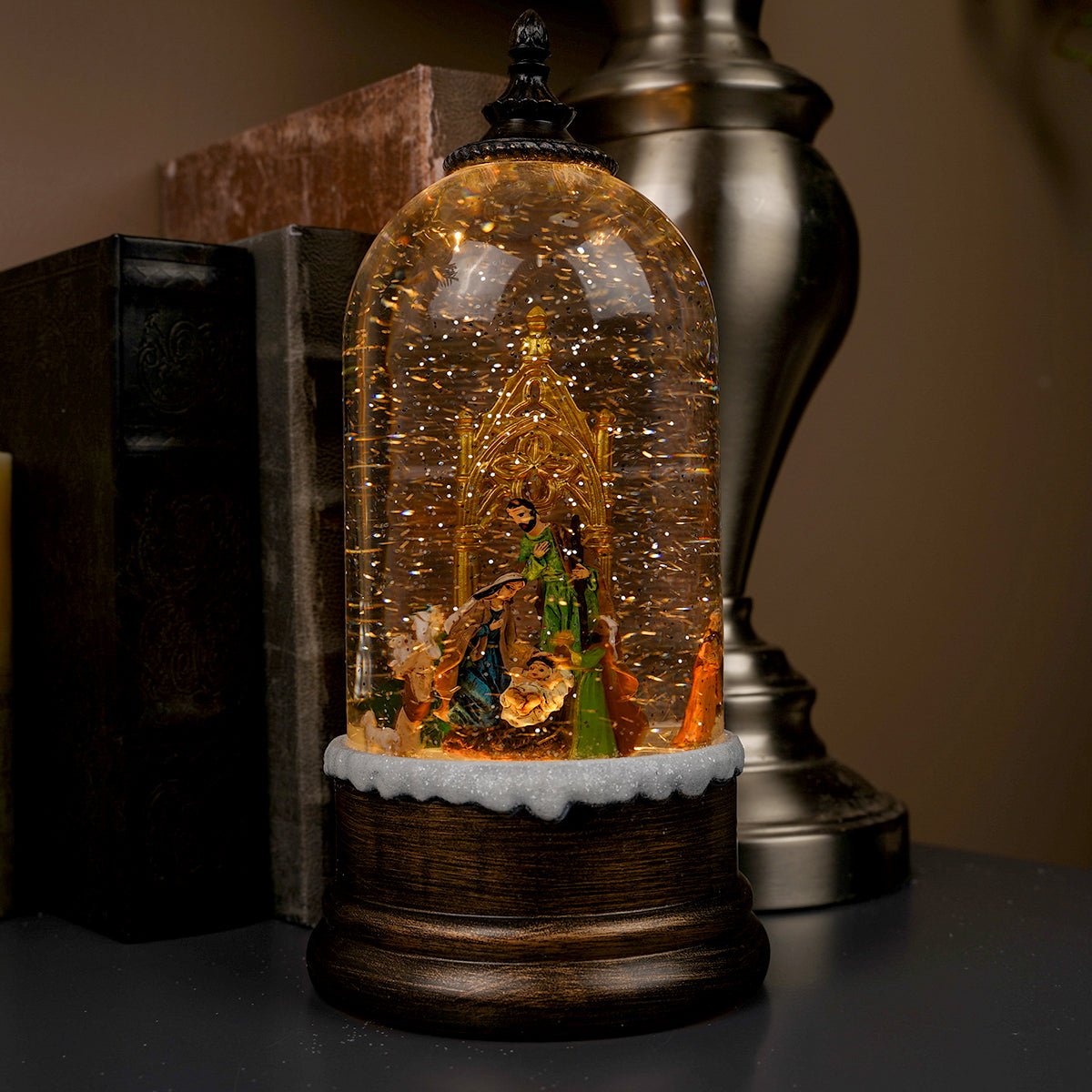 LED Holy Family Water Lantern - Christmas Place