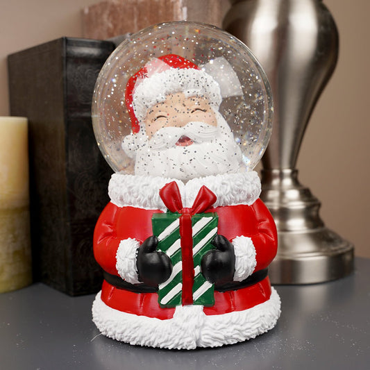 8Inch Santa Water Spinning Globe - Christmas Place