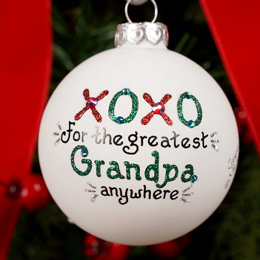 XOXO Greatest Grandpa Christmas Ornament. - Christmas Place