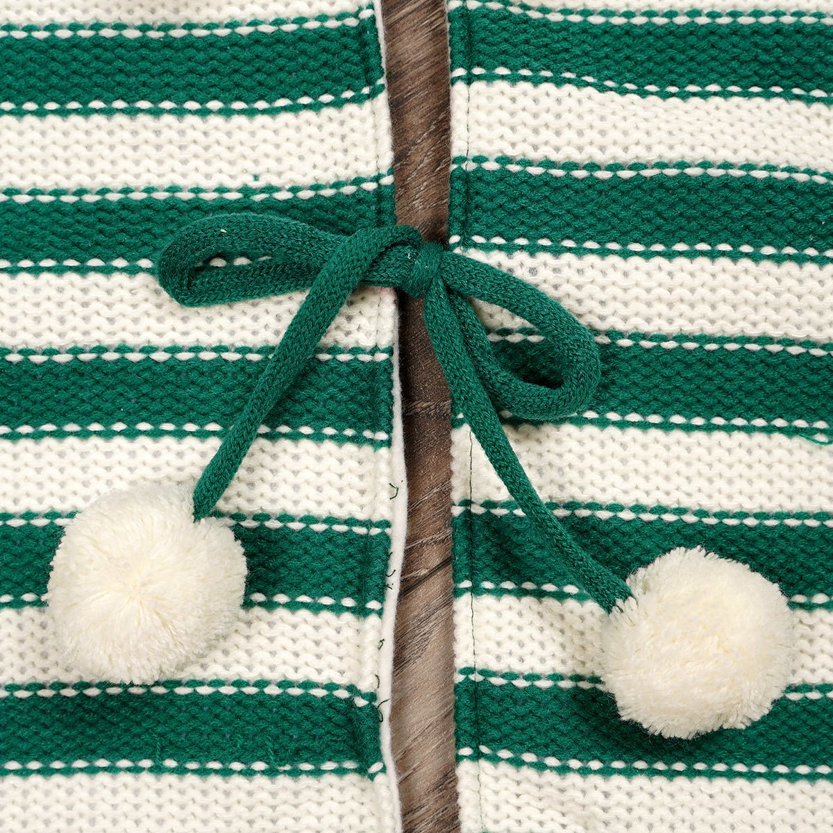 48Inch Green Stripe Tree Skirt - Christmas Place