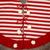 48Inch Red Stripe Tree Skirt - Christmas Place