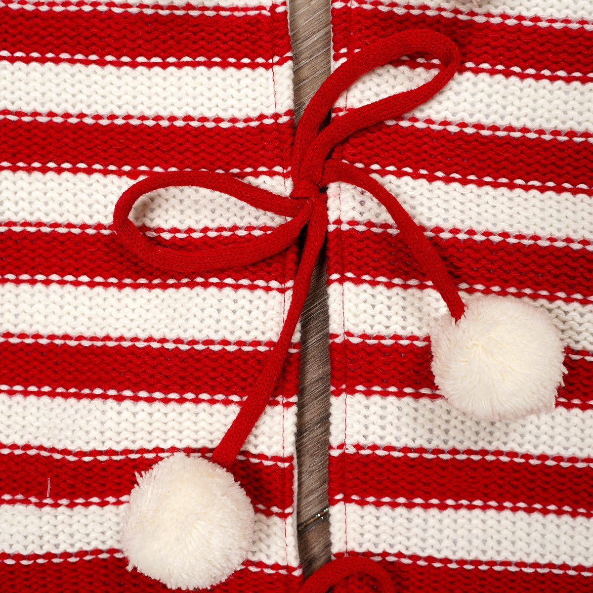 48Inch Red Stripe Tree Skirt - Christmas Place