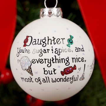 Daughter Sugar Spice Christmas Ornament - Christmas Place