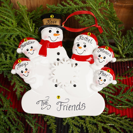 Snowman Family of 6 Ornament - Christmas Place