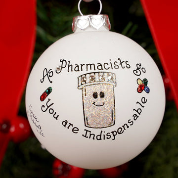 Pharmacist Hand Painted Christmas Ornament - Christmas Place