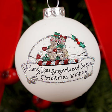 Gingerbread Kisses Christmas Wish Ornament - Christmas Place