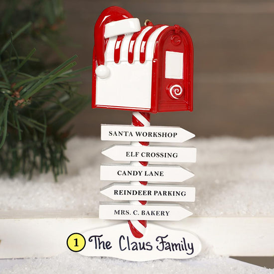 Mailbox Sign Ornament - Christmas Place