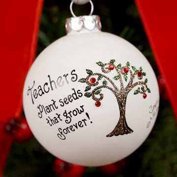 Teachers Plant Seeds Christmas Ornament