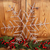 24Inch Brown Red Acrylic Berry Snowflake Ornament - Christmas Place