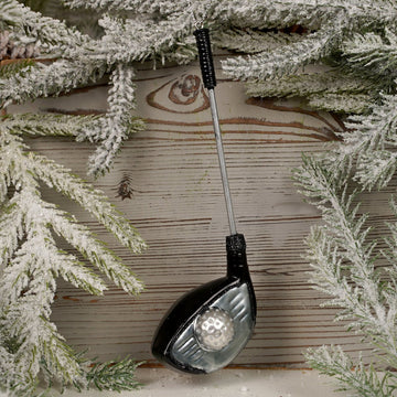 Glass Golf Club Ornament