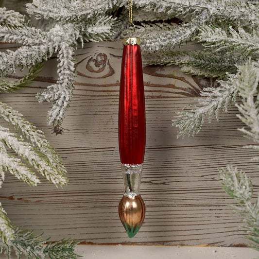 Glass Paint Brush Christmas Ornament - Christmas Place