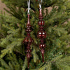 Red Glass Finial Ornament - Christmas Place