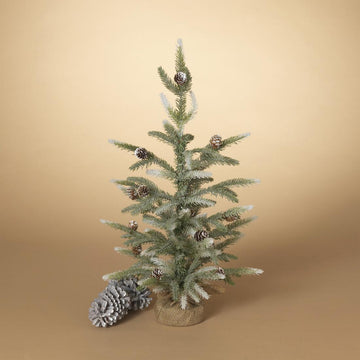 30in Glittered Pine Tabletop Tree