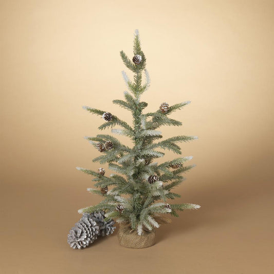 30in Glittered Pine Tabletop Tree
