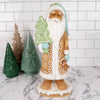 LED Gingerbread Santa With Green Tree - Christmas Place