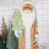 LED Gingerbread Santa With Green Tree - Christmas Place
