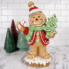 LED Red Gingerbread With Tree - Christmas Place