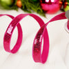 Fuchsia Sequin Wired Edge Ribbon - Christmas Place