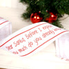 White Red Dear Santa Ribbon - Christmas Place