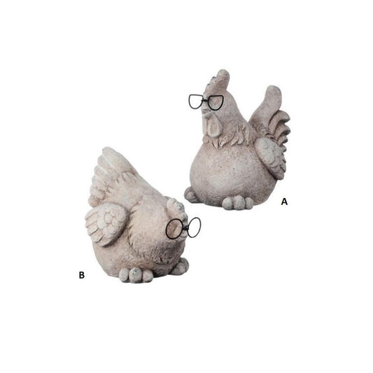 Stone Chicken With Glasses