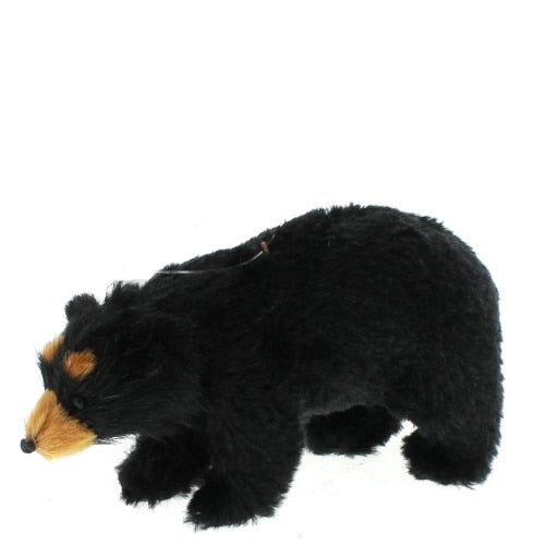 Fur Black Bear Ornament