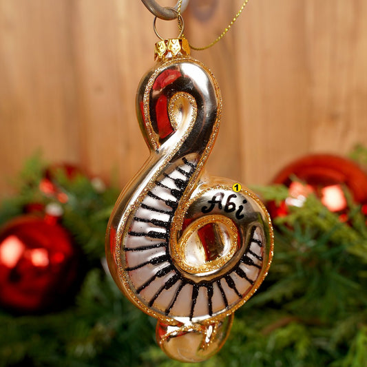 Glass Piano Keys Music Note Christmas Ornament - Christmas Place