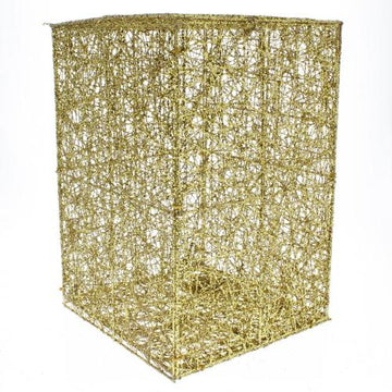 Gold Mesh Box 12x8x8