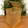8x8x12Inch Gold Mesh Box - Christmas Place