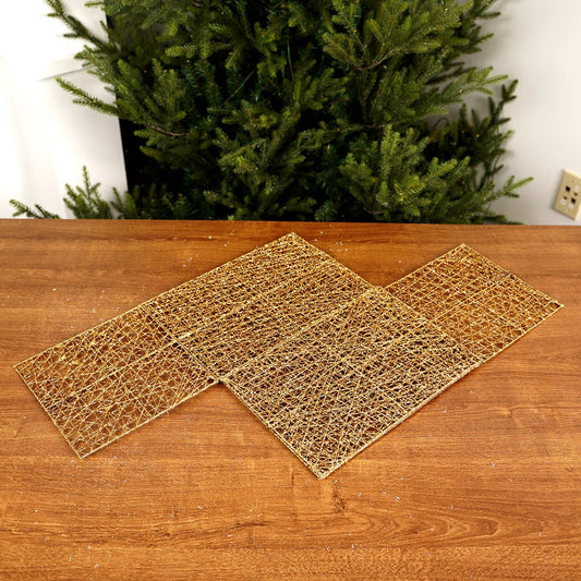 8x8x12Inch Gold Mesh Box - Christmas Place