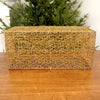 18x8x8Inch Gold Mesh Box - Christmas Place