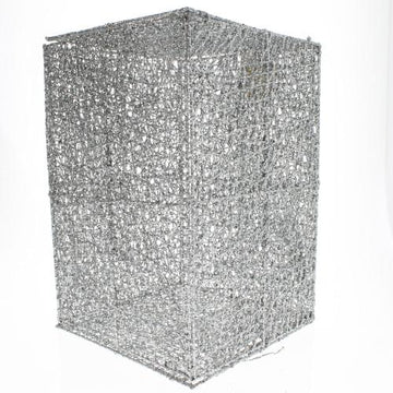 Silver Mesh Box 12x8x8