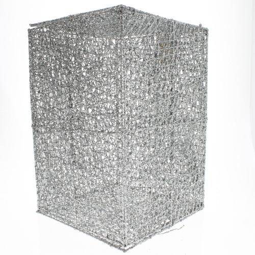 Silver Mesh Box 12x8x8