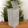 18x8x8Inch Silver Mesh Box - Christmas Place