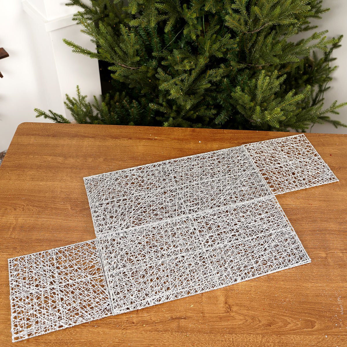 18x8x8Inch Silver Mesh Box - Christmas Place