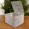 4x6x6Inch Silver Mesh Box - Christmas Place