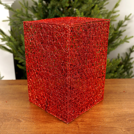 12x8x8Inch Red Mesh Box - Christmas Place