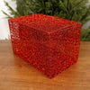 12x8x8Inch Red Mesh Box - Christmas Place