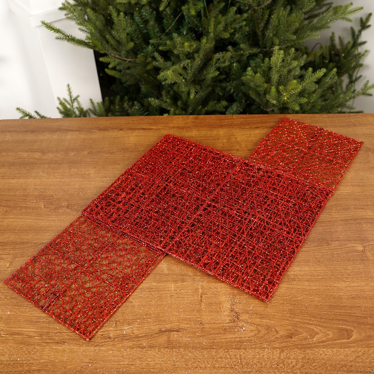 12x8x8Inch Red Mesh Box - Christmas Place
